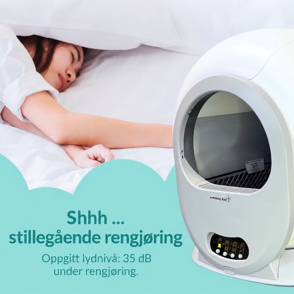 Selvrensende kattedo 65 liter – a sunny day